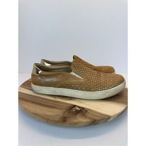JOHNSTON & MURPHY Elaina Gold Slip on Sneakers Shoes Women's 10